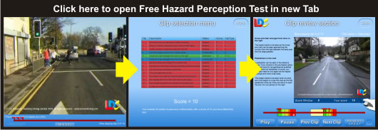 the hazard perception test practice