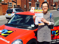 Lin Zhang 's Driving Test Pass Testimonial