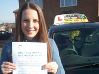 Kelly's Driving Test Pass Testimonial