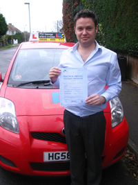 Martin Pearce's Driving Test Pass Testimonial