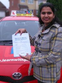 Midhunalakshmi Arunachalam's Driving Test Pass Testimonial