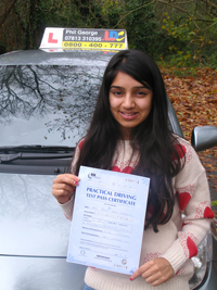 Pooja Rajguru's Driving Test Pass Testimonial