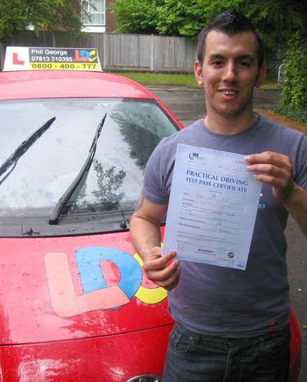 Rob Hunt's Driving Test Pass Testimonial