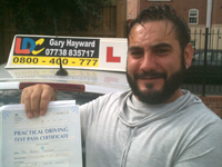 Aaron - Castleford's Driving Test Pass Testimonial