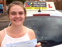 Carla - South Kirkby's Driving Test Pass Testimonial