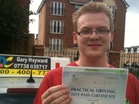 Matthew - South Kirkby's Driving Test Pass Testimonial