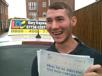 Sam - Knottingley's Driving Test Pass Testimonial