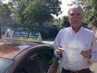 Professor James Trussell's Driving Test Pass Testimonial