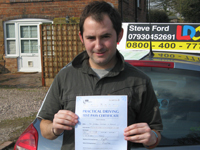 Darren Pearce's Driving Test Pass Testimonial