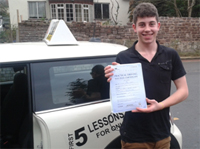 LUCAS from Ross on Wye's Driving Test Pass Testimonial