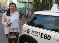 MEGAN from Kingsthorne's Driving Test Pass Testimonial