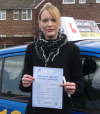 Carrie Wriglesworth's Driving Test Pass Testimonial
