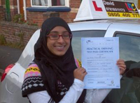 Nish's Driving Test Pass Testimonial