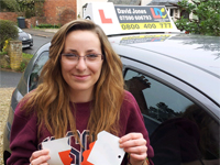 Vicki from Mamble's Driving Test Pass Testimonial