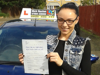 Elvija's Driving Test Pass Testimonial