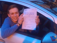 Ollie Best's Driving Test Pass Testimonial