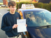 Tom Cattani's Driving Test Pass Testimonial