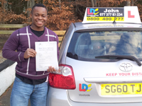 C J Okafor's Driving Test Pass Testimonial