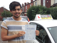 Shah Islam's Driving Test Pass Testimonial