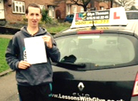 M Buxton's Driving Test Pass Testimonial