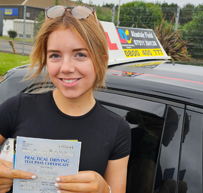 Alix passed 1st time in Inverness's Testimonial