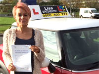 Lisa Marie Potter's Driving Test Pass Testimonial