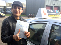Asram Mohammed's Driving Test Pass Testimonial