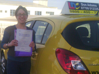 Peggy Larcom's Driving Test Pass Testimonial