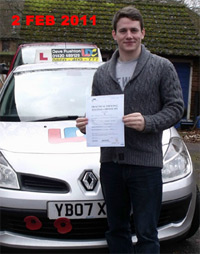 Alex - Bordon's Driving Test Pass Testimonial