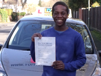 Malvin - Bordon's Driving Test Pass Testimonial