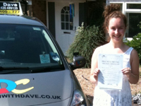 Natasha - Farnham's Driving Test Pass Testimonial