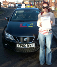 Sian Wedgwood's Driving Test Pass Testimonial